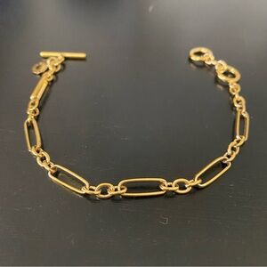 J CREW Minimalist Gold Chain Bracelet